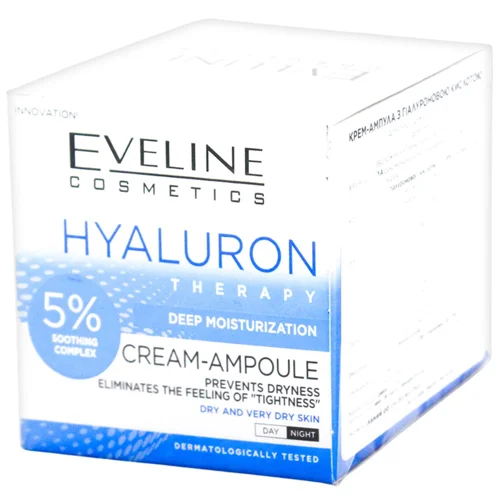 Крем-ампула Eveline Cosmetics Hyaluron Therapy день/ніч,50 мл
