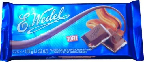 Шоколад молочний з карамелевою начинкою, 100г х 20шт