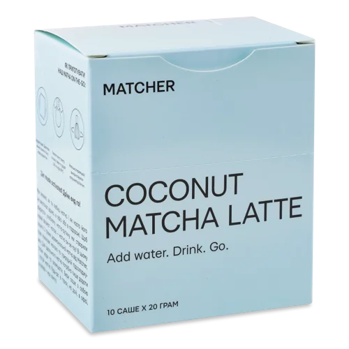 Матча Кокосовий Латте Matcher, к/у, 10х20г
