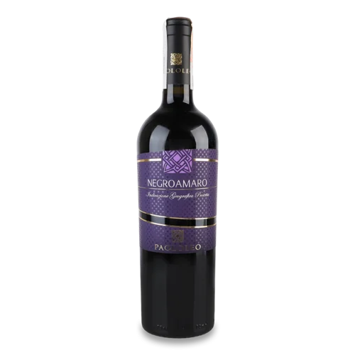 Вино Червоне Сухе Negroamaro Paololeo, в/ґ, c/б, 0.75л, 13%