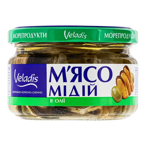 М'ясо мідій в олії Veladis с/б 200г