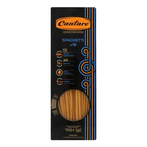 Вироби макаронні Спагетті №18 Cantare