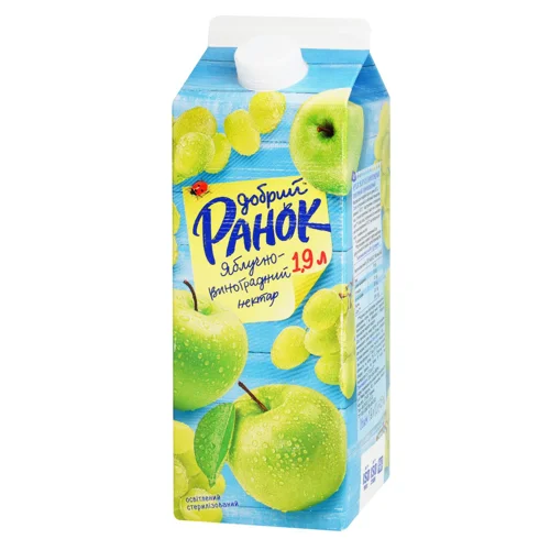 Нектар Добрий Ранок яблуко-виноград 1,9л