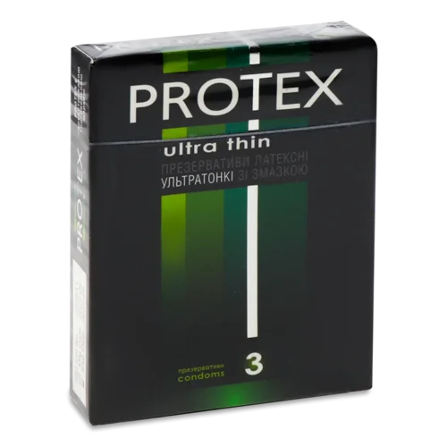 Презервативи PROTEX ультратонкі зі змащенням