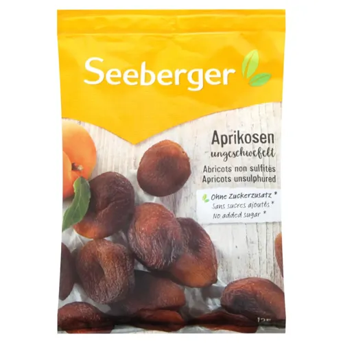 Абрикоси Seeberger сушені неосвітлені 125г