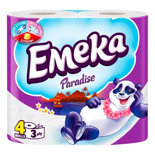 Туалетний папір Emeka Paradise 3-шаровий 4шт