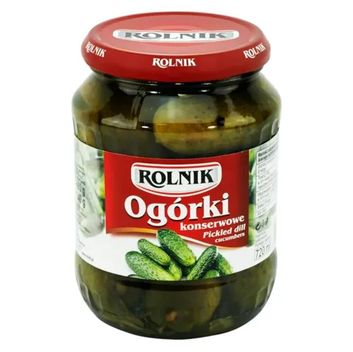 Огірки Rolnik мариновані з кропом 720мл