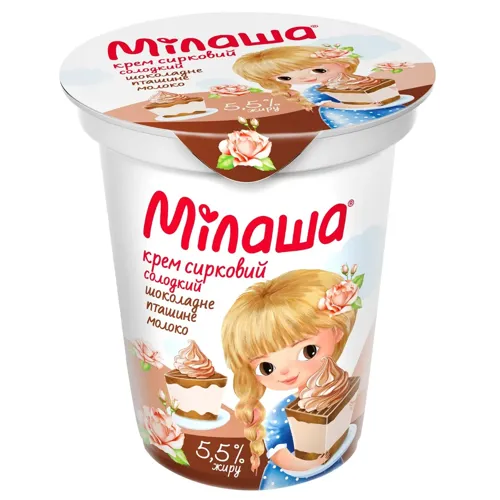 Крем сирковий «Мілаша» Пташине молоко 5.3%, 150г