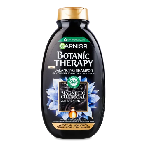 Шампунь для Волосся Magnetic Charcoal & Black Seed Oil Botanic Therapy Garnier, 250мл