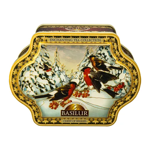 Чай чорний Грона ягід Чаруюча колекція Basilur з залізної банки 100г