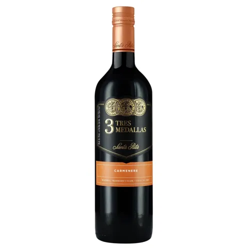 Вино Santa Rita Tres Medallas Carmenere червоне сухе 13% 0,75л