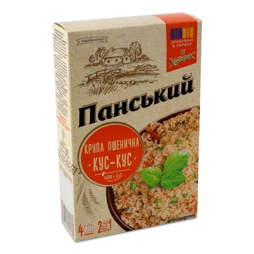 Крупа Пшенична Кус-Кус Хуторок Панський, к/у 4х100г