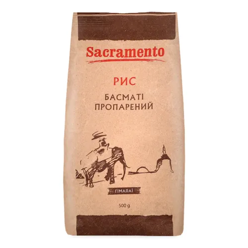 Рис пропарений Басматі Sacramento м/у 500г