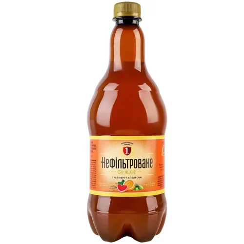 Пиво Перша Приватна Броварня Бочкове Грейпфрут-апельсин світле 4,3% 0,9л