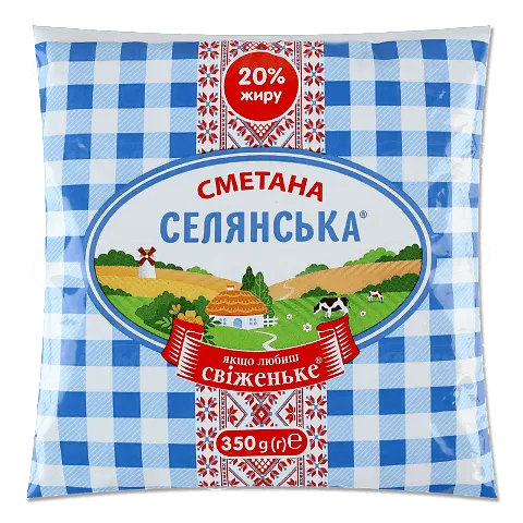 Сметана «Селянське» 20%, 350г