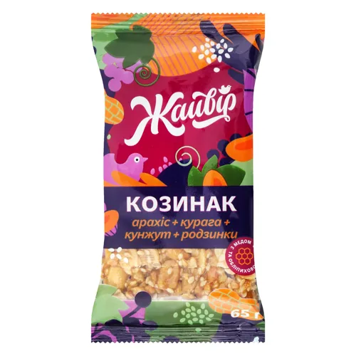 Козинак Асорті фруктово-горіховий Жайвір м/у 65г
