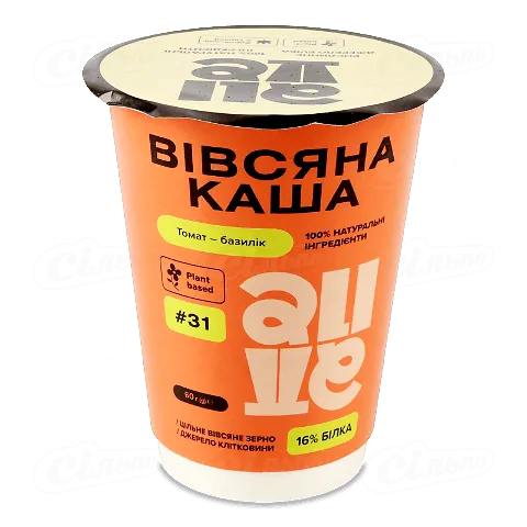 Каша Alive вівсяна томат базилік, 60г