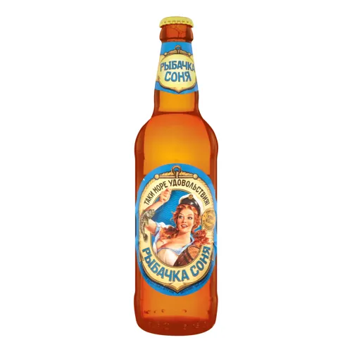 Пиво 0.5л 4.4% світле пастеризоване "Рыбачка Соня"