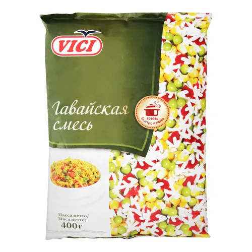 Суміш овочева швидкозаморожена з рисом Гавайська Vici м/у 400г