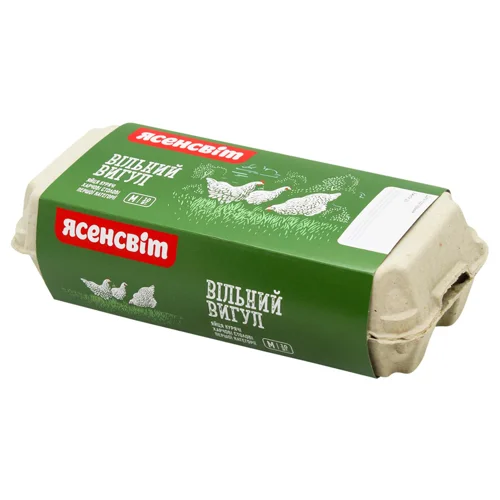 Яйця курячі Ясенсвіт Вільний вигул С1 10шт