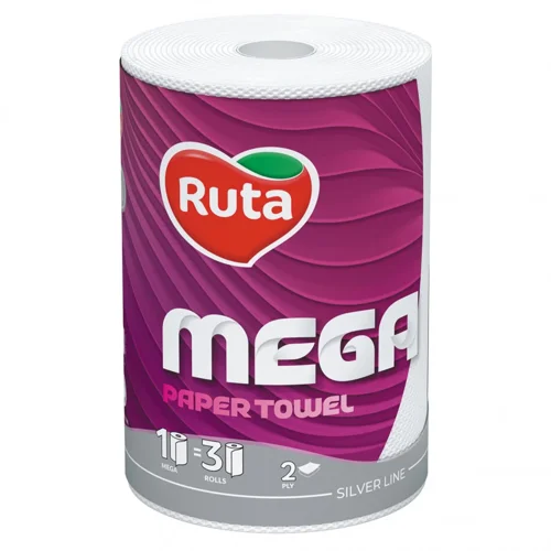 Рушники паперові Ruta Mega 2-шарові 1шт