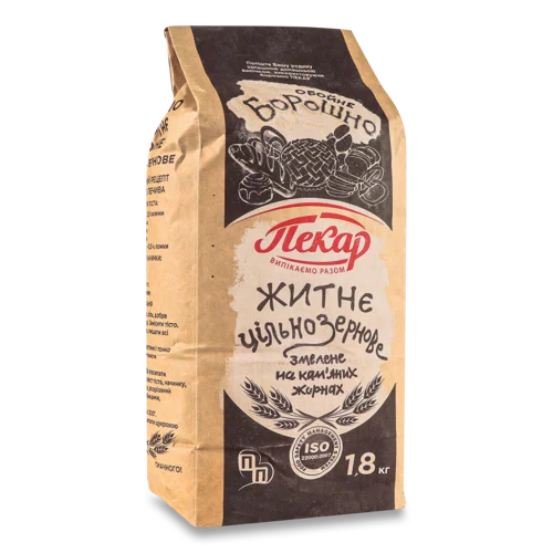 Борошно Житнє Цільнозернове Обойне, м/у 1.8 кг