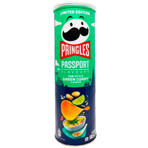 Чипси Pringles Thai Style Зелене карі 165г
