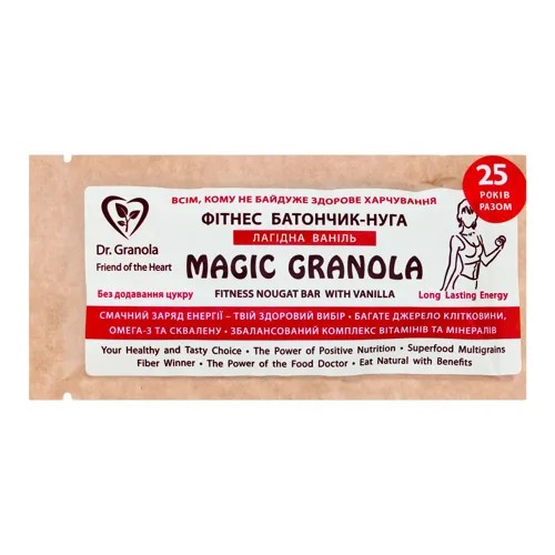 Батончик-нуга Лагідна ваніль Magic granola Dr.Granolа м/у 35г