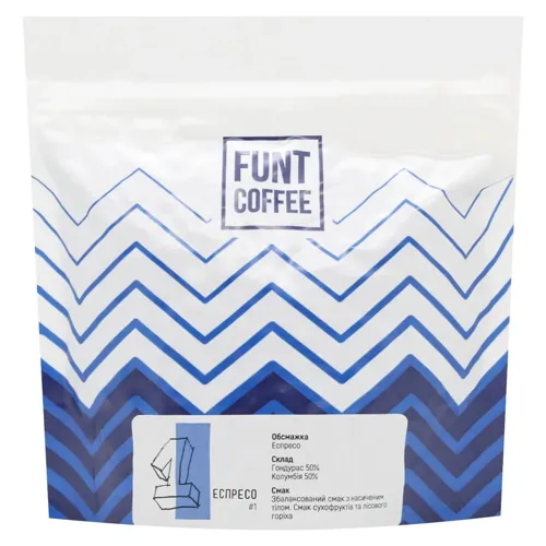 Кава Funt Coffee Еспресо натуральна в зернах 250г