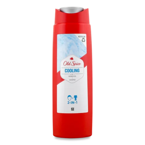 Гель для Душу та Шампунь Чоловічий 2в1 Cooling Old Spice, Пластикова Пляшка 250мл