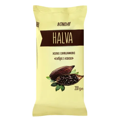 Халва соняшникова "Зебра з какао" 210г
