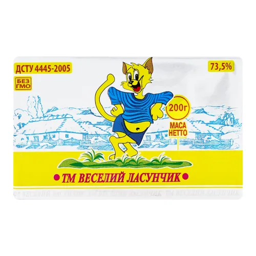 Спред 73.5% солодковершковий Веселий ласунчик м/у 200г