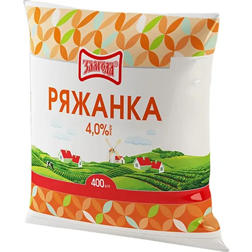 Ряжанка Злагода 4% 400г