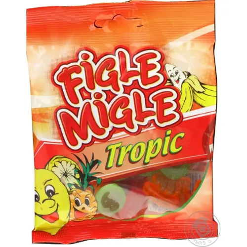 Цукерки Figle Migle Тропік жувальні