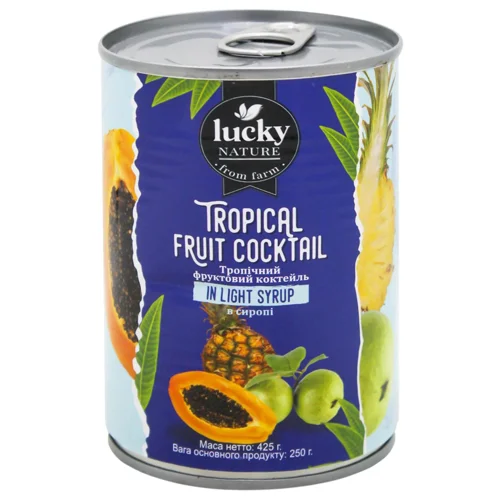 Коктейль фруктовий Luck Siam тропічний в сиропі 425г