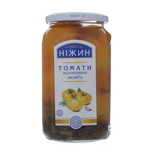 Томати мариновані жовті Ніжин с/б 920г
