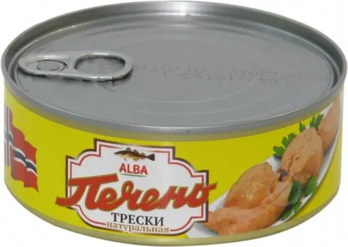 Печінка Тріски натуральна 230г з/б ключ ТМ ALBA FISH