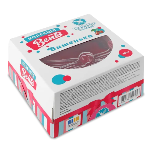 Торт Вишенька, Вищого Ґатунку, Картонна Упаковка, 400г