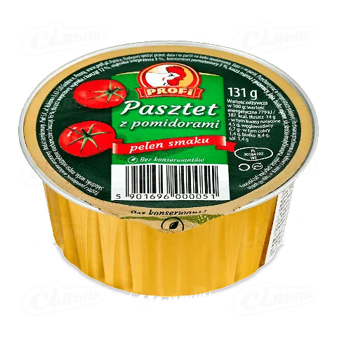 Паштет Profi з курячим м'ясом та помідорами 131г
