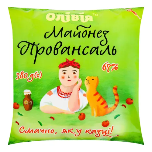 Майонез 67% Провансаль Олівія м/у 380г