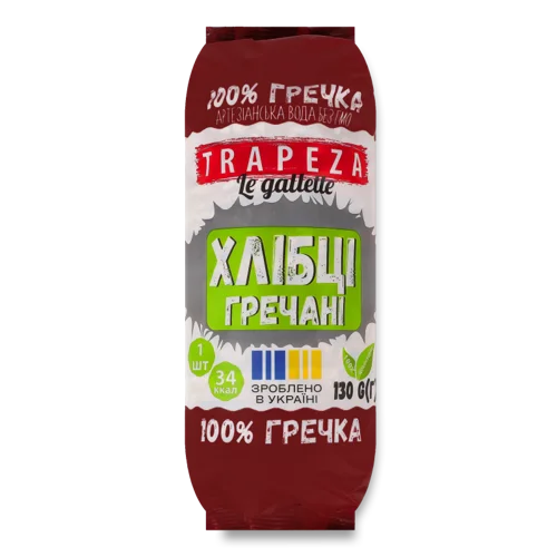 Хлібці Гречані Вищого Ґатунку, м/у 130г
