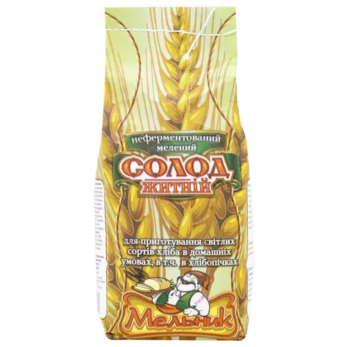 Солод Мельник житній неферментований мелений 450г