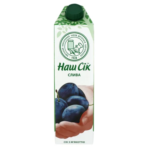 Сік сливовий з м'якоттю Наш сік т/п 0.95л