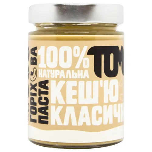 Паста горіхова Том Класична кеш`ю 300г