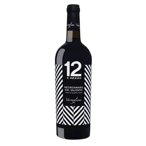 Вино 12 E Mezzo Fashion Edition Negroamaro del Salento IGP червоне напівсухе 12,5% 0,75л