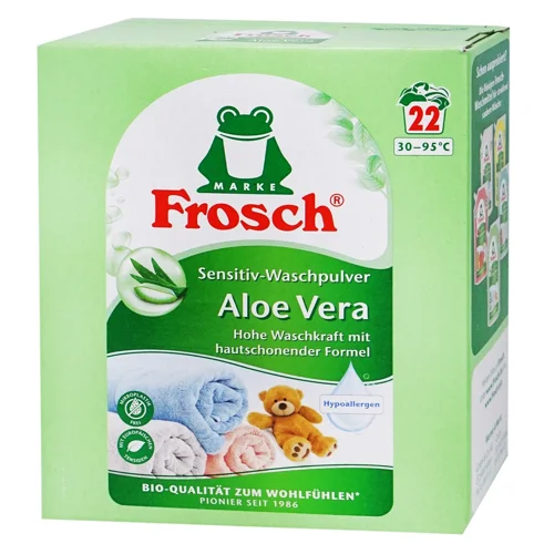 Пральний порошок Frosch Color Алое вера концентрат 1,45кг