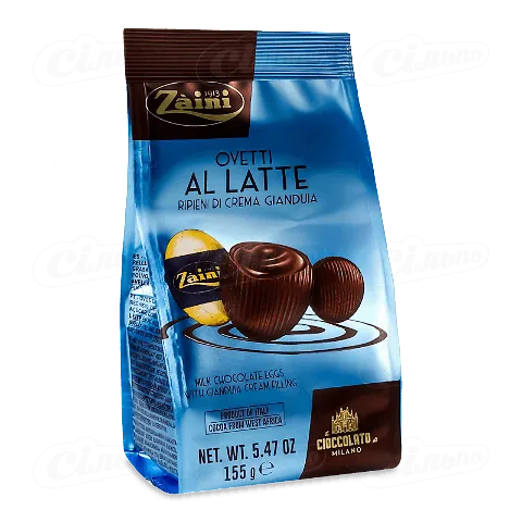 Цукерки Zaini з начинкою джандуйя з молочним шоколадом, 155г