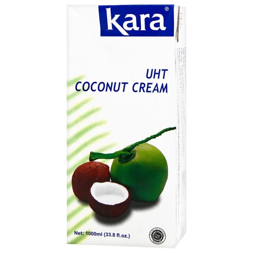 Вершки кокосові Kara ультрапастеризовані 24% 1л
