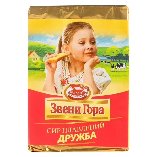 Сир плавлений «Звени Гора Дружба» 45%, 75г