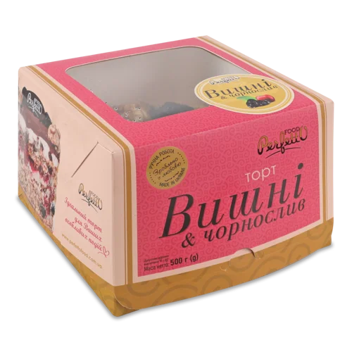 Торт Заморожений Вишні Та Чорнослив Perfetto Food к/у 500г